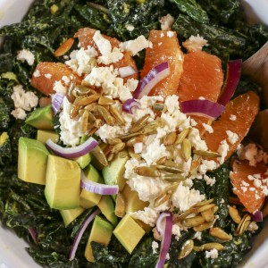 Avocado Massaged Kale Salad | Something New For Dinner