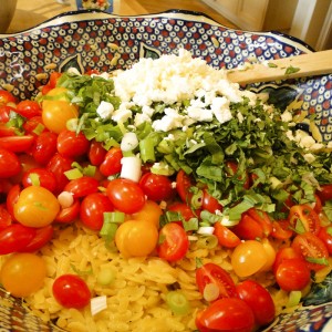 Orzo Salad W/ Tomatoes & Feta | Something New For Dinner