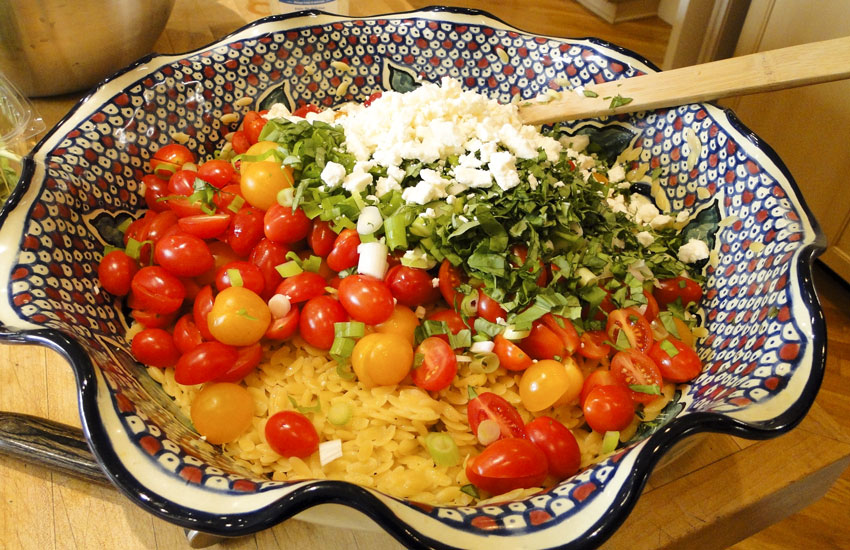 Orzo Salad W/ Tomatoes & Feta | Something New For Dinner