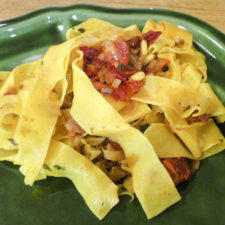 Roasted leek, pancetta, and tomato pasta | Something New For Dinner