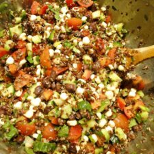 Quinoa, black bean, red pepper and corn salad | Something New For Dinner