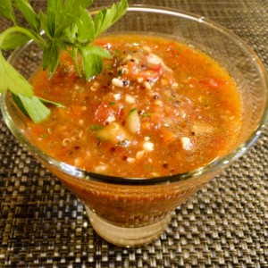 Gazpacho With Quinoa | Something New For Dinner