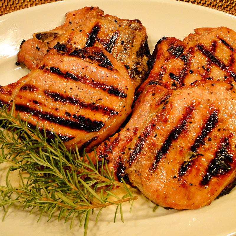 Maple-Brined Grilled Pork Chops | Something New For Dinner