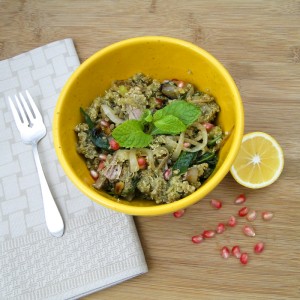 Quinoa With Turkey & Pomegranates | Something New For Dinner