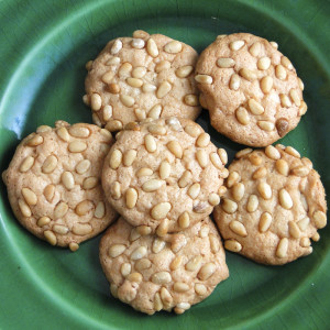 Our favorite Christmas Cookies! These gluten-free Italian Pignoli Cookies are crunchy on the outside, chewy on the inside, and oh so delicious.