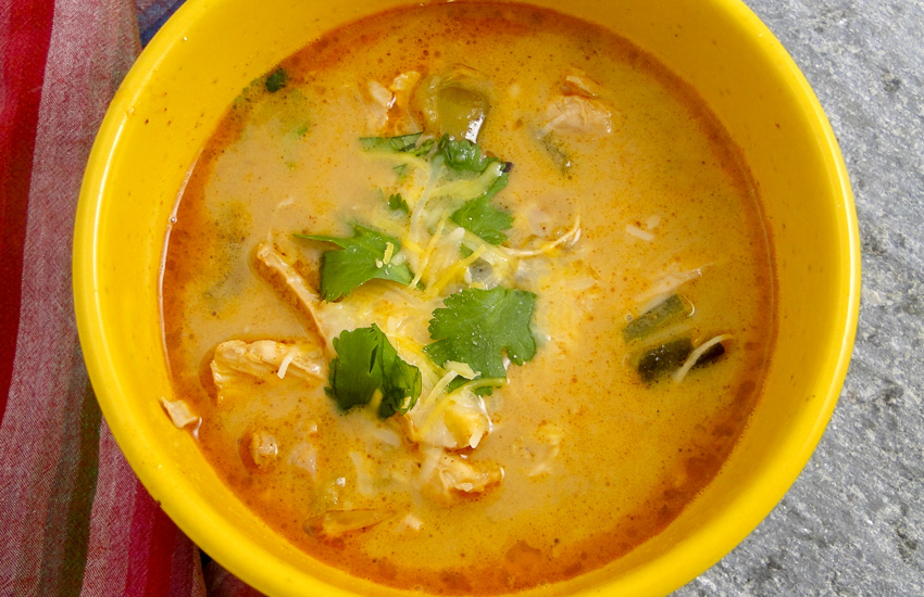 Chicken, Chile And Tomatillo Soup | Something New For Dinner