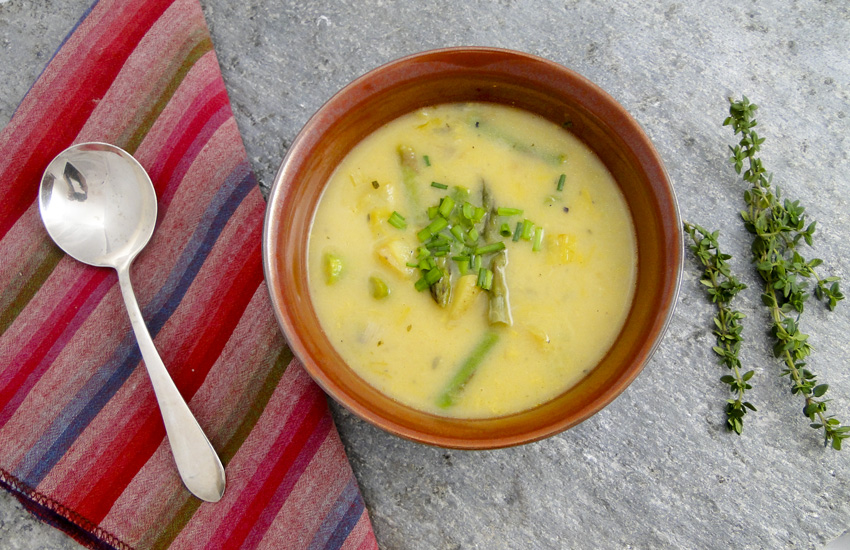 Leek, Potato And Asparagus Soup Something New For Dinner
