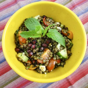 Lentil And Pomegrante Salad | Something New For Dinner