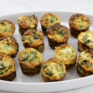 Spinach & Goat Cheese Quiche Minis | Something New For Dinner
