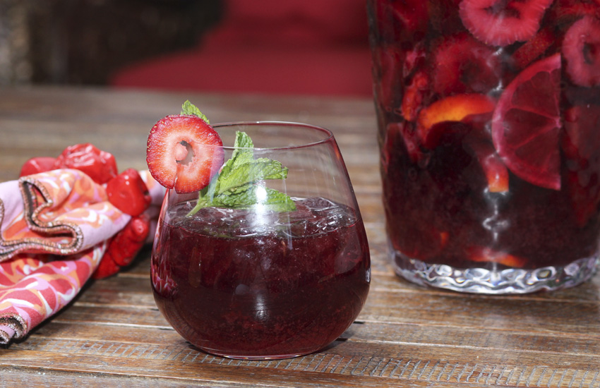 Strawberry Sangria Recipe with Tangerine by Something New For Dinner