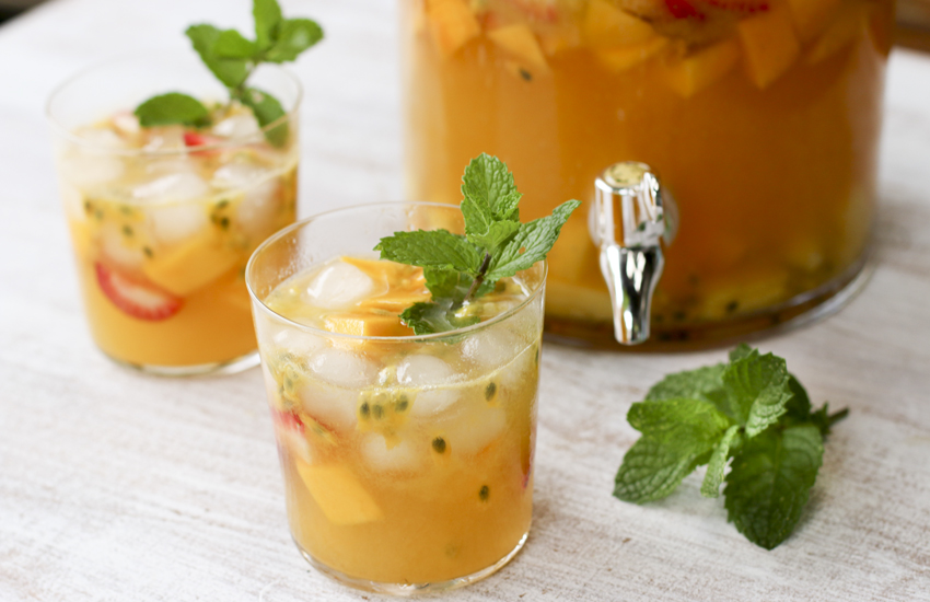 Tropical Sangria With Passionfruit | Something New For Dinner