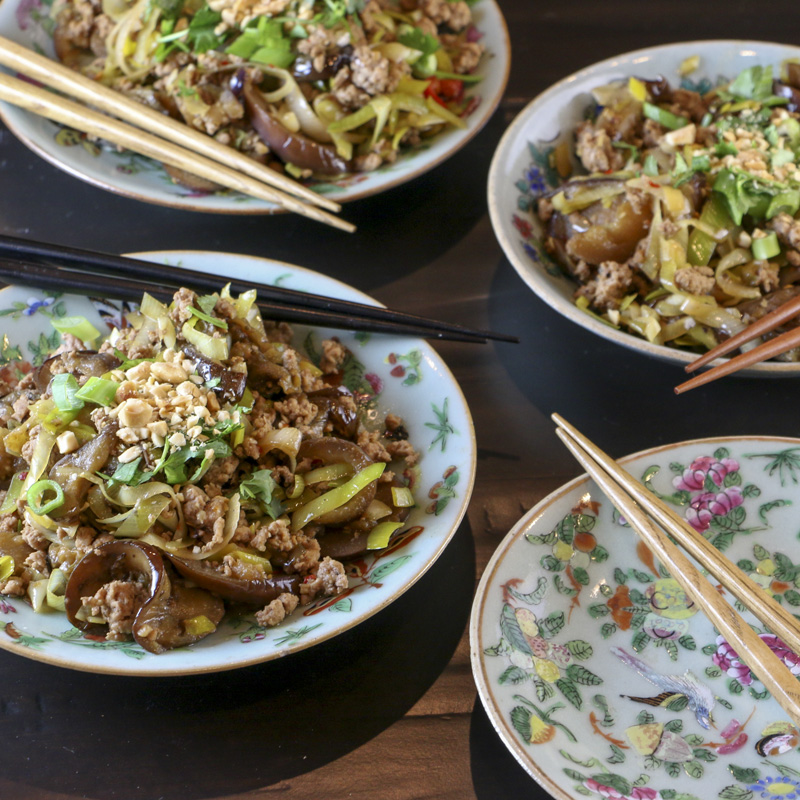 Eggplant & Pork Stir-Fry | Something New For Dinner