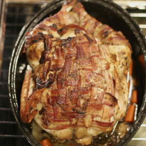 Bacon Wrapped Turkey | Something New For Dinner