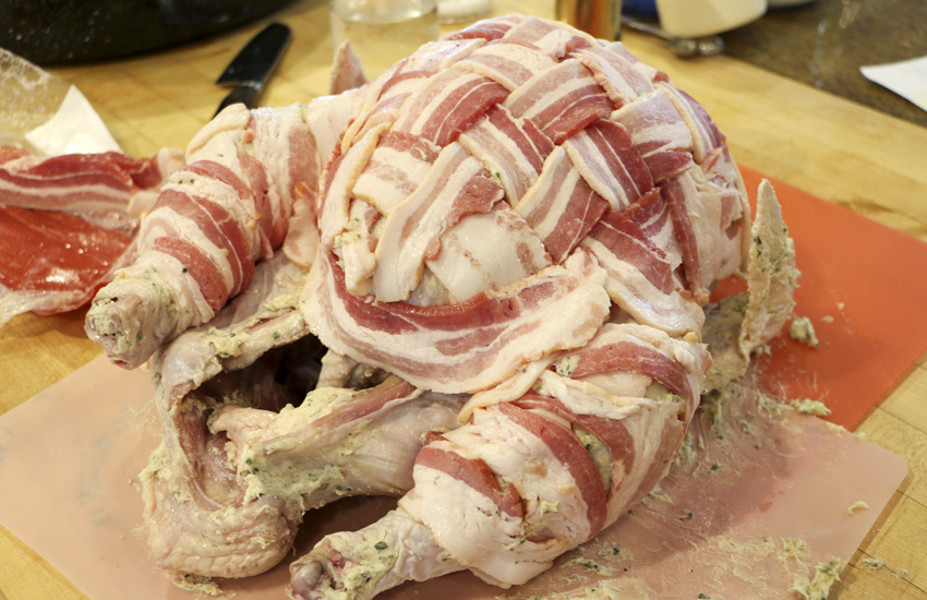 Bacon Wrapped Turkey | Something New For Dinner