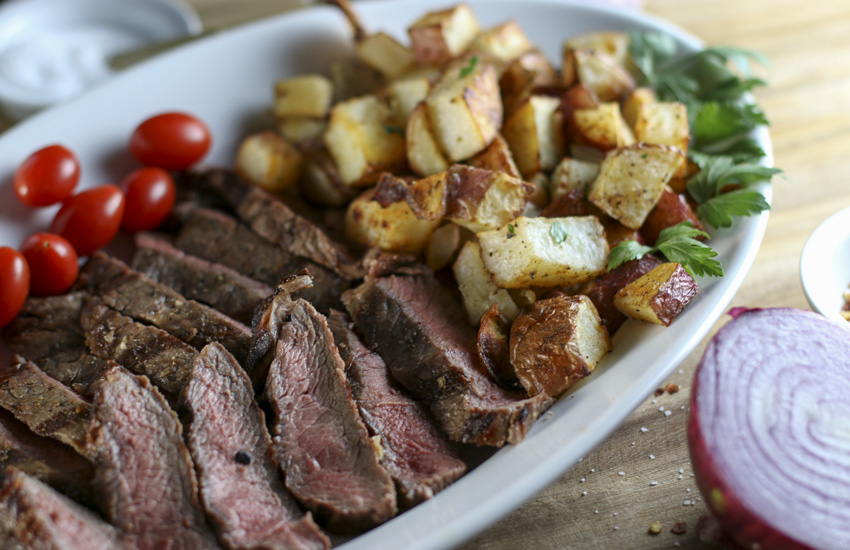 Steak & Potatoes With Chimichurri 