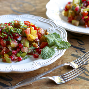 Tomato & Pomegranate Salad | Something New For Dinner