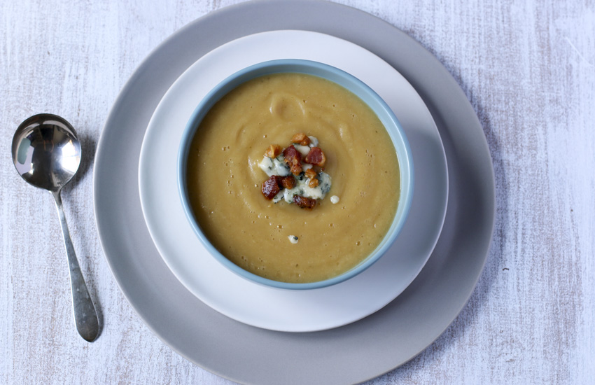 Pear Soup, Blue Cheese & Pancetta | Something New For dinner