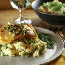 Chilean sea bass with lemon, dill & caper sauce | Something New For Dinner