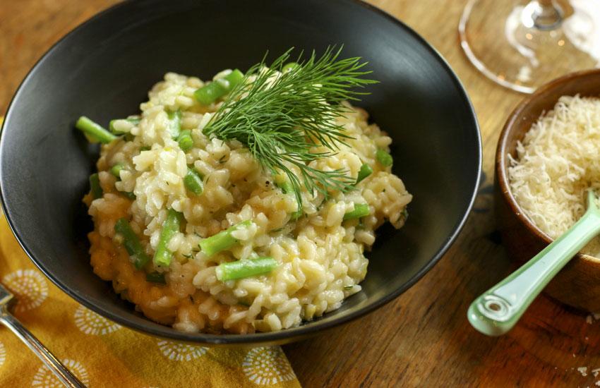 Risotto With French Beans & Dill | Something New For Dinner