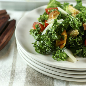 Kale & Broccoli Caesar Salad | Something New For Dinner
