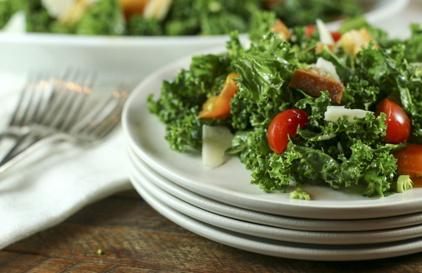 Kale & Broccoli Caesar Salad | Something New For Dinner