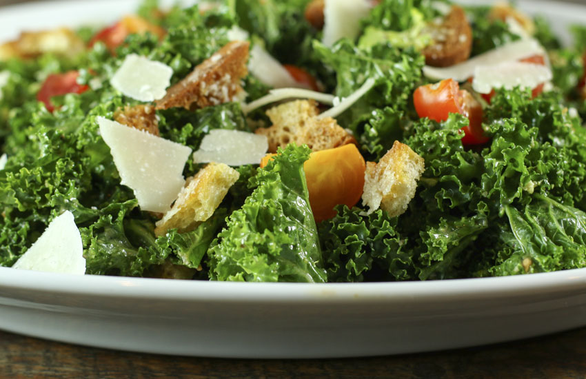 Kale & Broccoli Caesar Salad Something New For Dinner