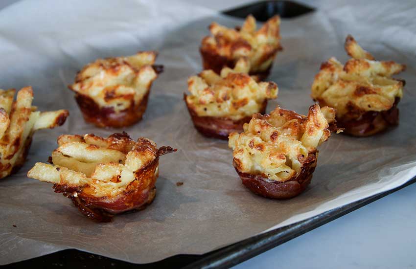 BaconWrapped Mac and Cheese Cups Something New For Dinner