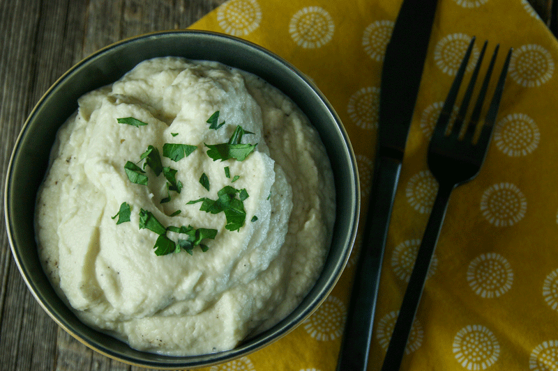 Healthy Sous Vide Garlic Mashed Cauliflower | Something New For Dinner