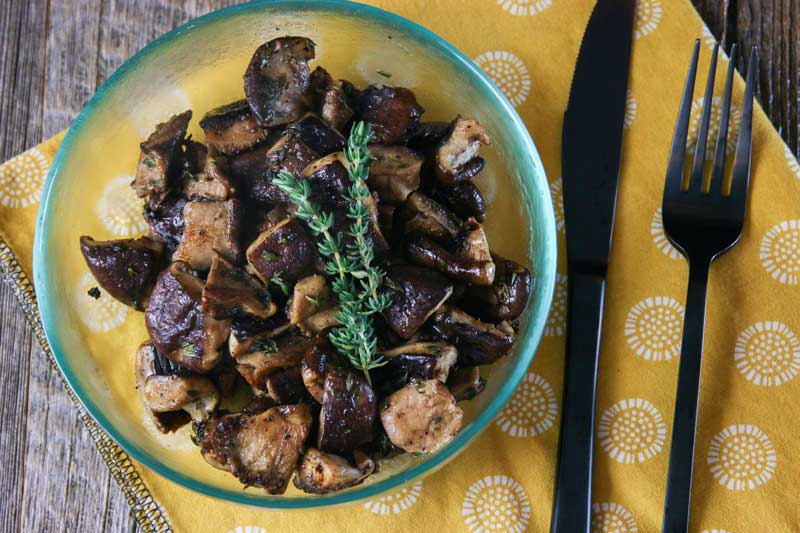 Quick Sous Vide Mushrooms with Balsamic Vinegar | Something New For Dinner