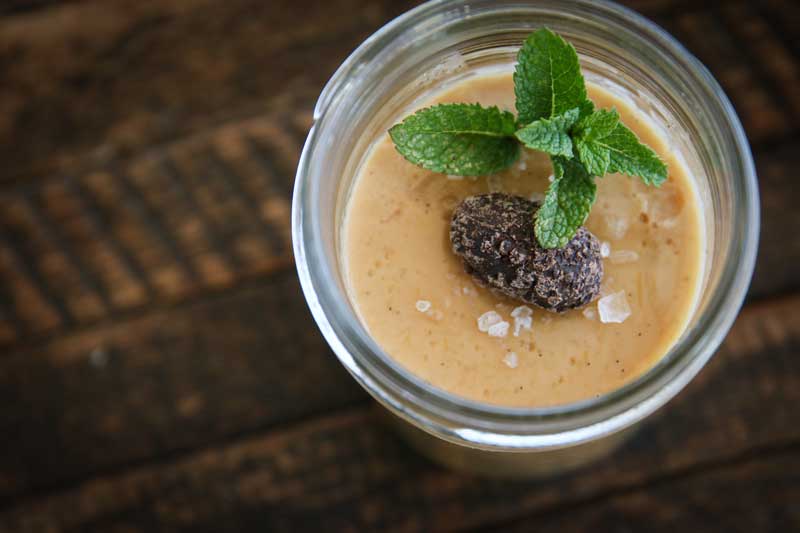 Sous Vide Salted Butterscotch Pudding with Irish Whiskey