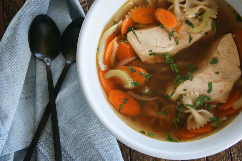 Easy Chicken Noodle Soup | Something New For Dinner