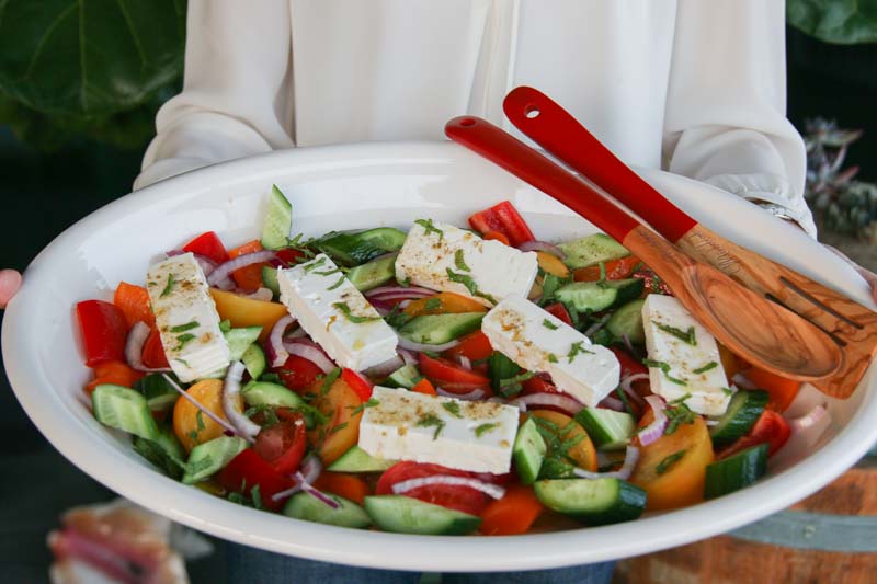 Traditional Greek Salad | Something New For Dinner