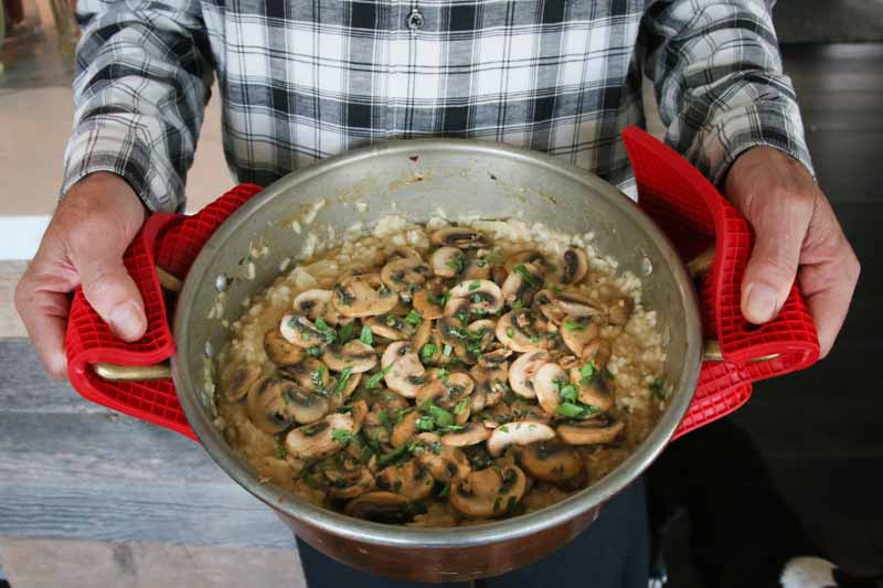 Fennel risotto with mushroom topping | Something New For Dinner