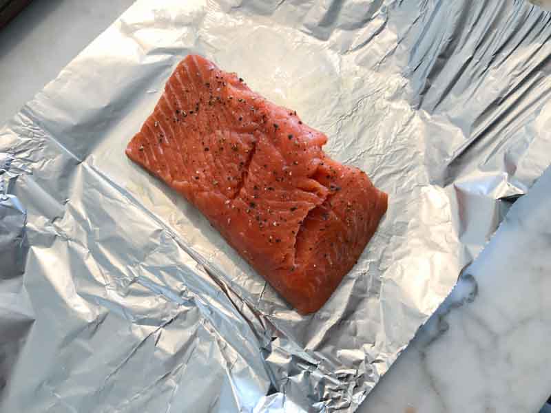 Teriyaki salmon baked in foil with mushrooms | Something New For Dinner
