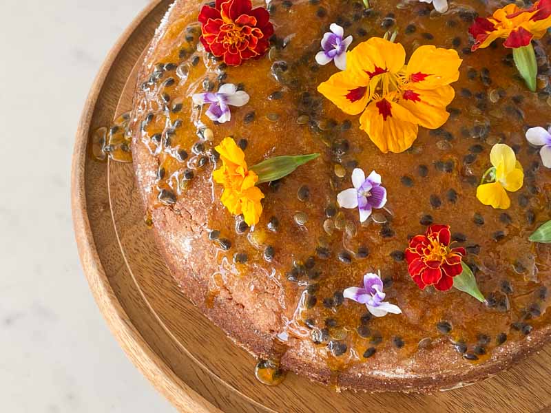 Passion fruit olive oil cake | Something New for Dinner