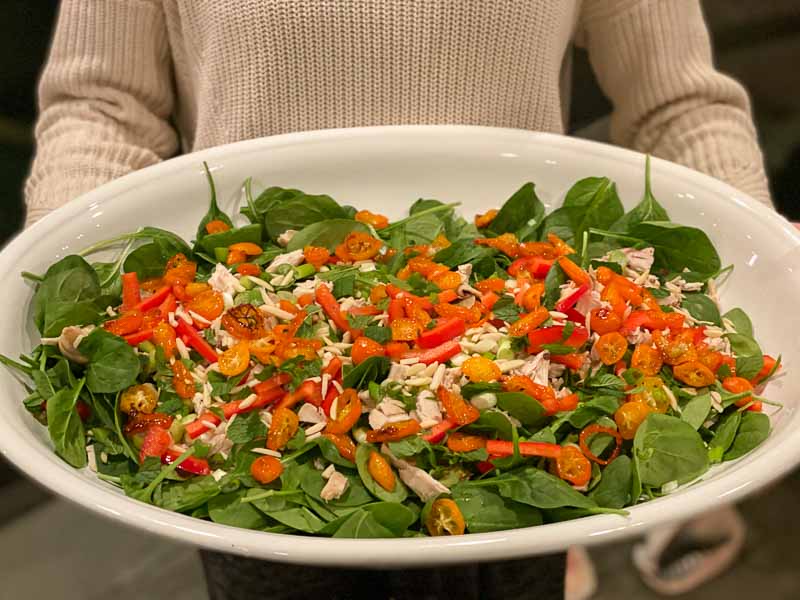 Kumquat spinach salad with Miso dressing | Something New For Dinner