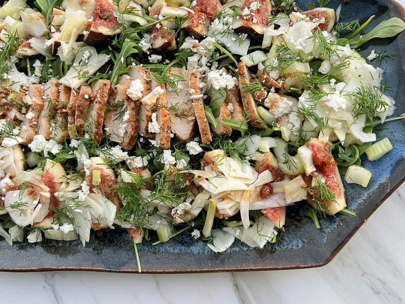 Salad For Dinner with Chicken and Figs | Something New For Dinner