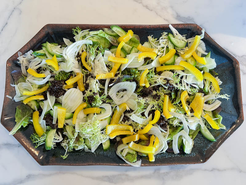 Salad For Dinner Raw Vegetable Layre | Something New For Dinner