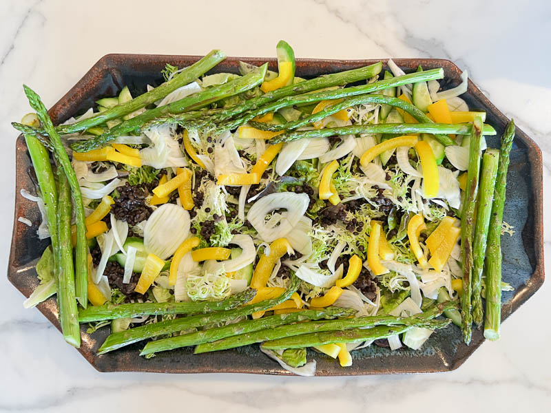 Salad For Dinner Roasted Vegetable Layer | something New For Dinner