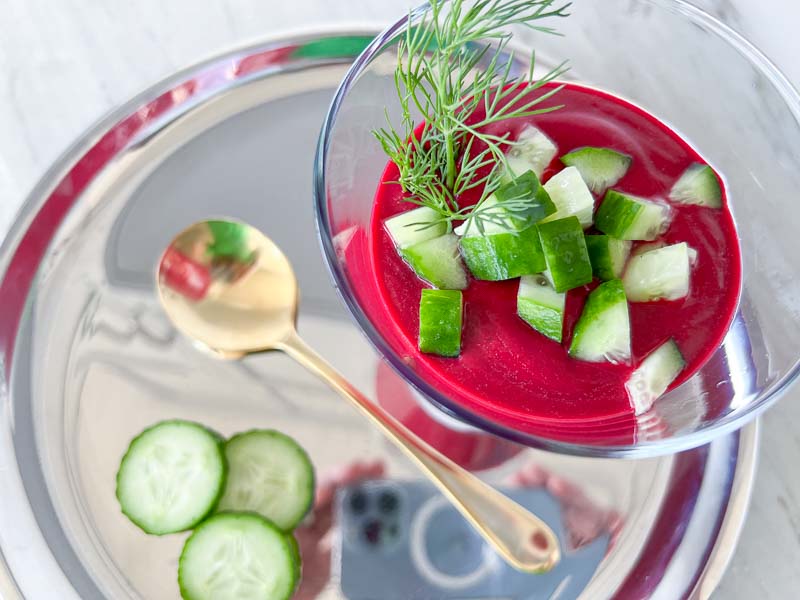 Chilled beet and buttermilk soup | Something New For Dinner