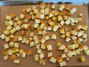 Smooth gazpacho with homemade croutons | Something New For Dinner
