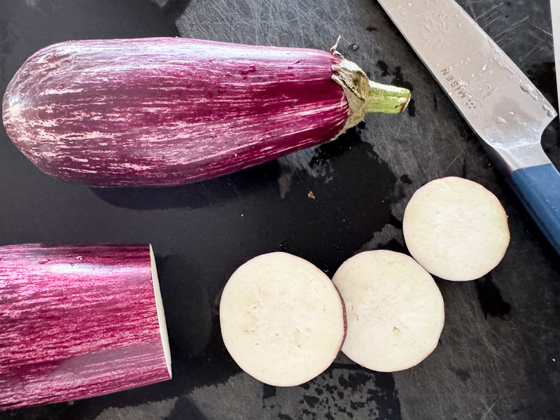 Eggplant, pomegranate and farro salad | Something New For Dinner