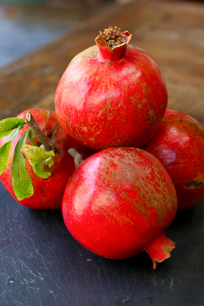 Eggplant, pomegranate, farro and tahina salad | Something New For Dinner