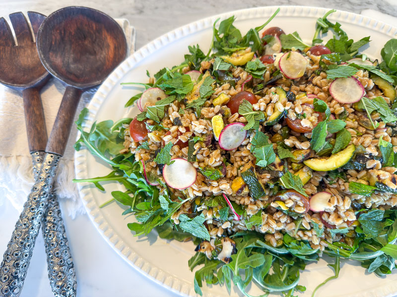 Farro salad with zucchini and radish | Something New For Dinner 